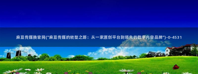 麻豆新片描述