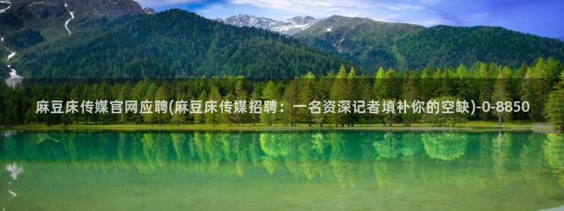 麻豆热门合集：麻豆床传媒官网应聘(麻豆床传媒招聘：一名资深记者填补你的空